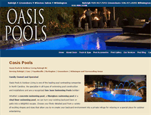 Tablet Screenshot of oasispoolsnc.com